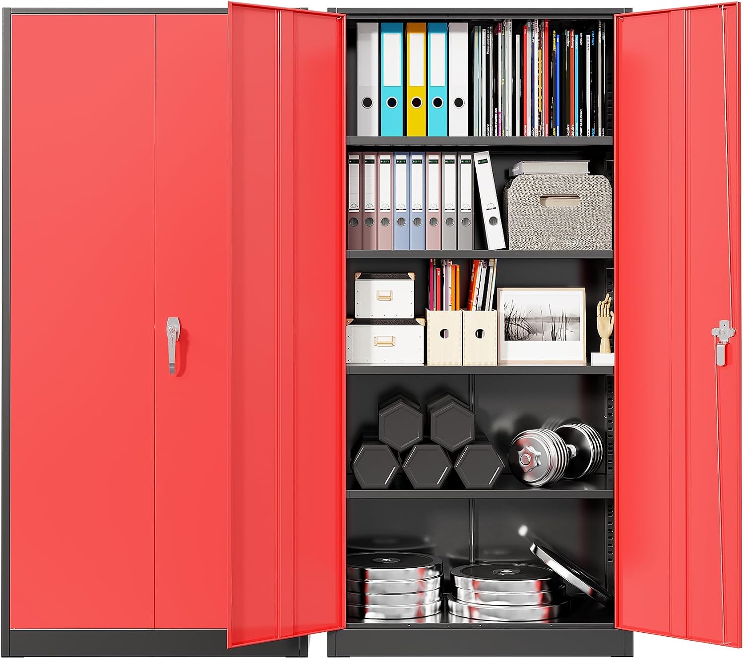 Workshop Tools Shelf - Armadio Metallico Resistente per Garage, Armadietto
