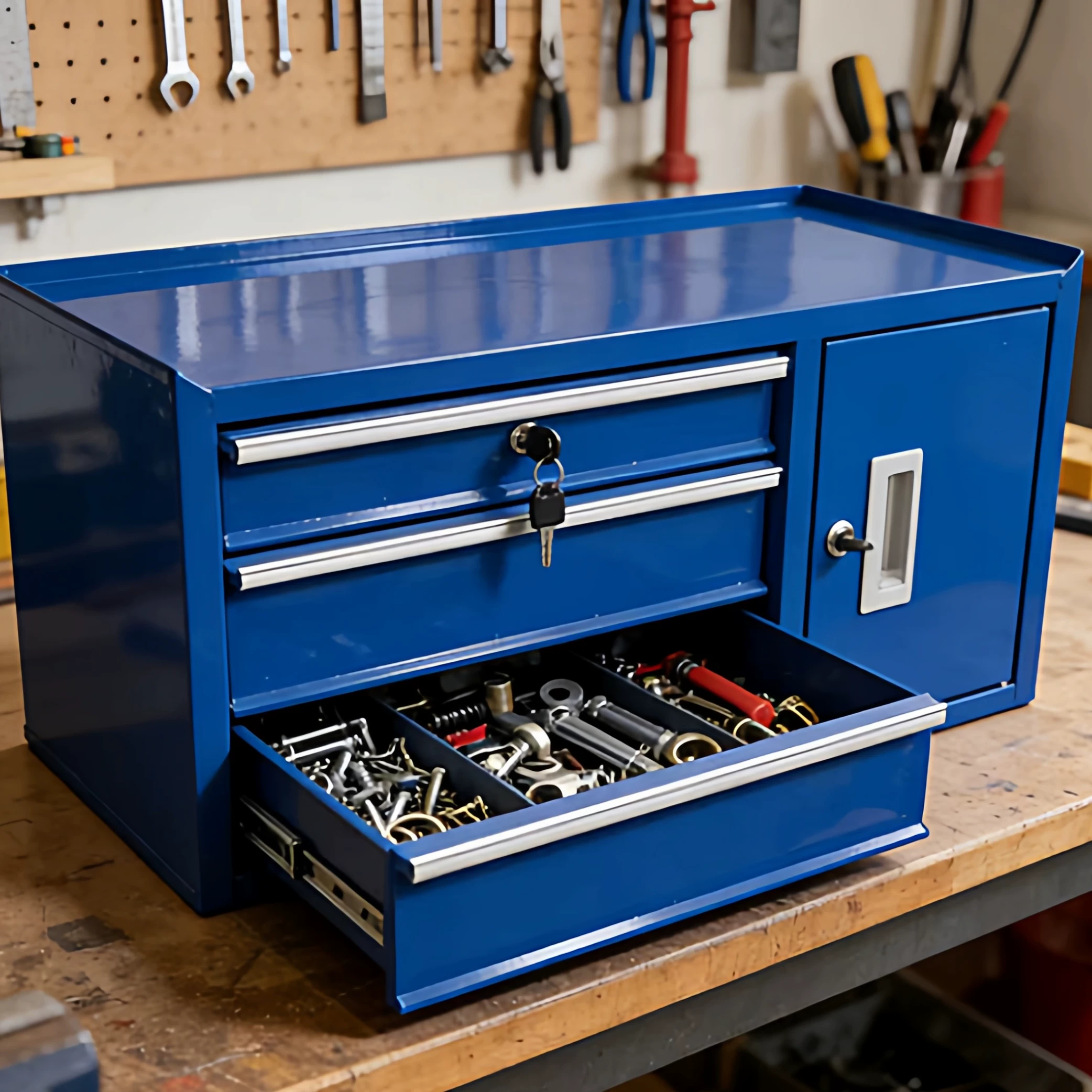 Tools Use In The Workshop - Armadietto Multiuso in Ferro per Attrezzi
