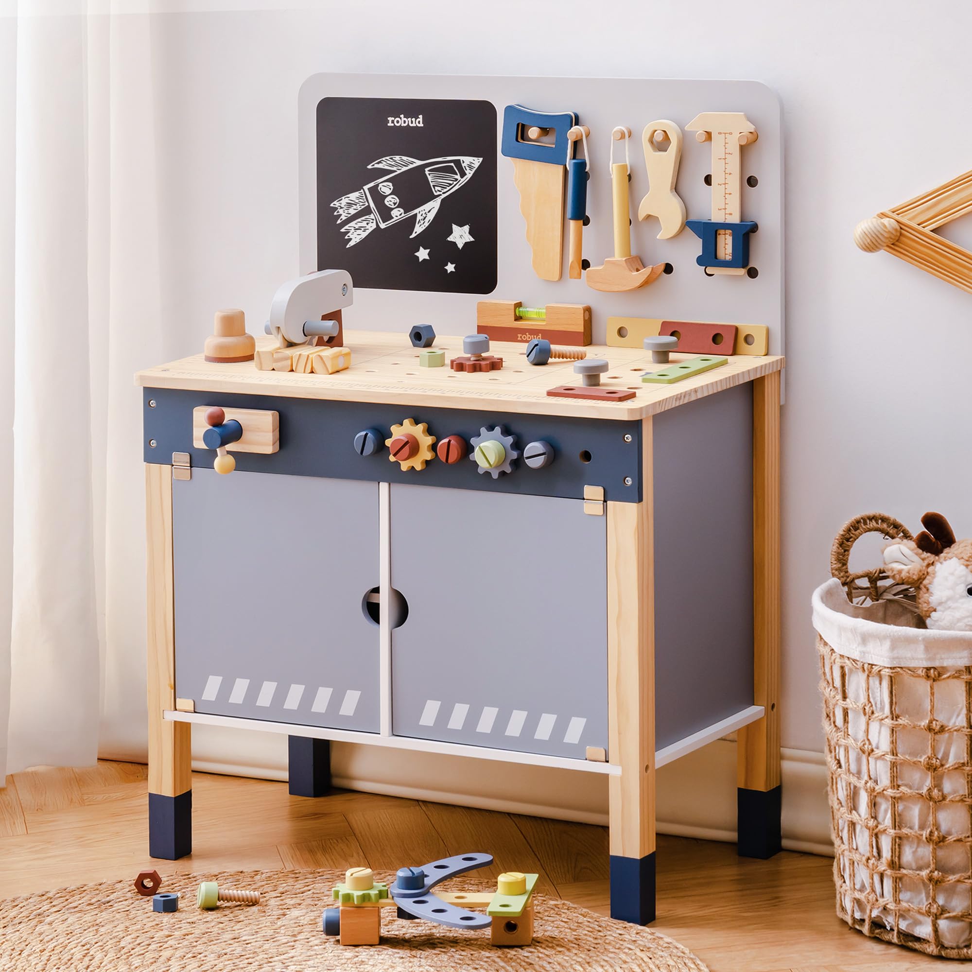 Tools Workshop For Kids - ROBUD Banco da Lavoro in Legno