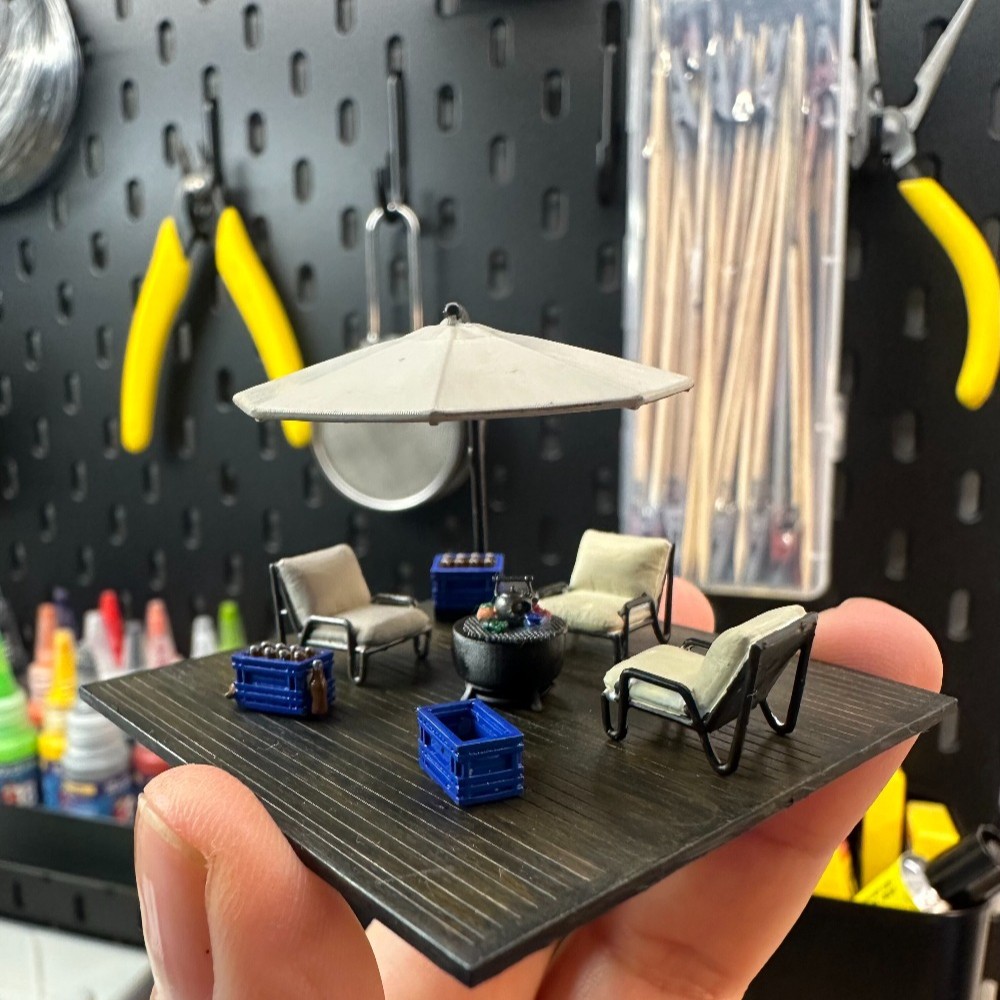 Tools Workshop For Kids - Diorama 1/64: Scena in Miniatura Terrazza