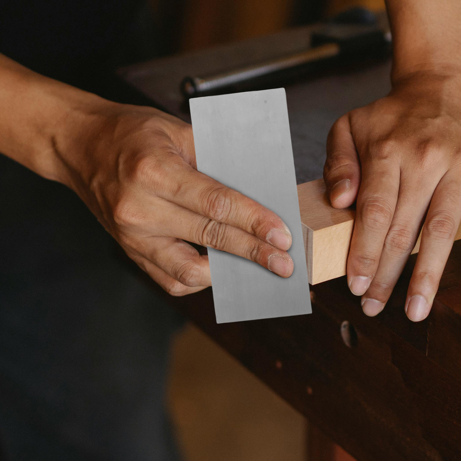 Card Scraper Cabinet - Kit di raschietti per lavorazione del