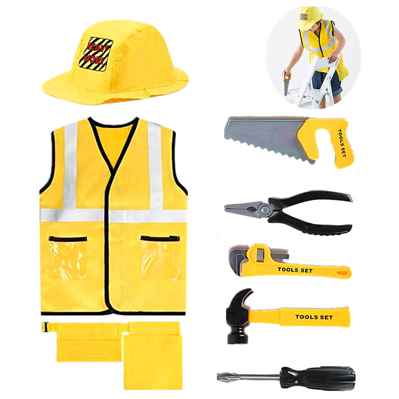 3-6Y Costume da operaio edile  - Tools Workshop For Kids recensione e prezzo