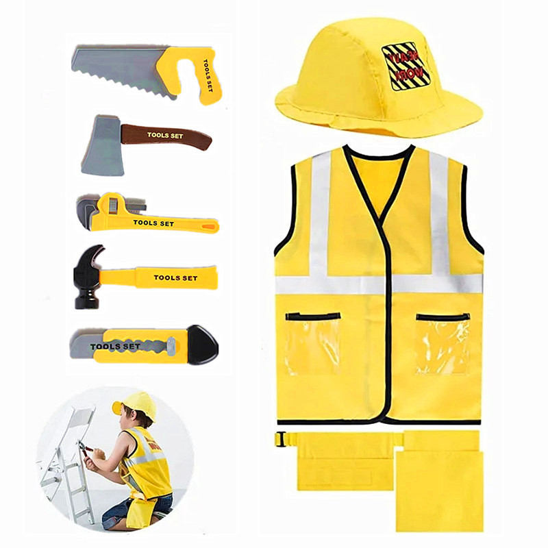 3-6Y Costume da operaio edile  - Tools Workshop For Kids recensione e prezzo