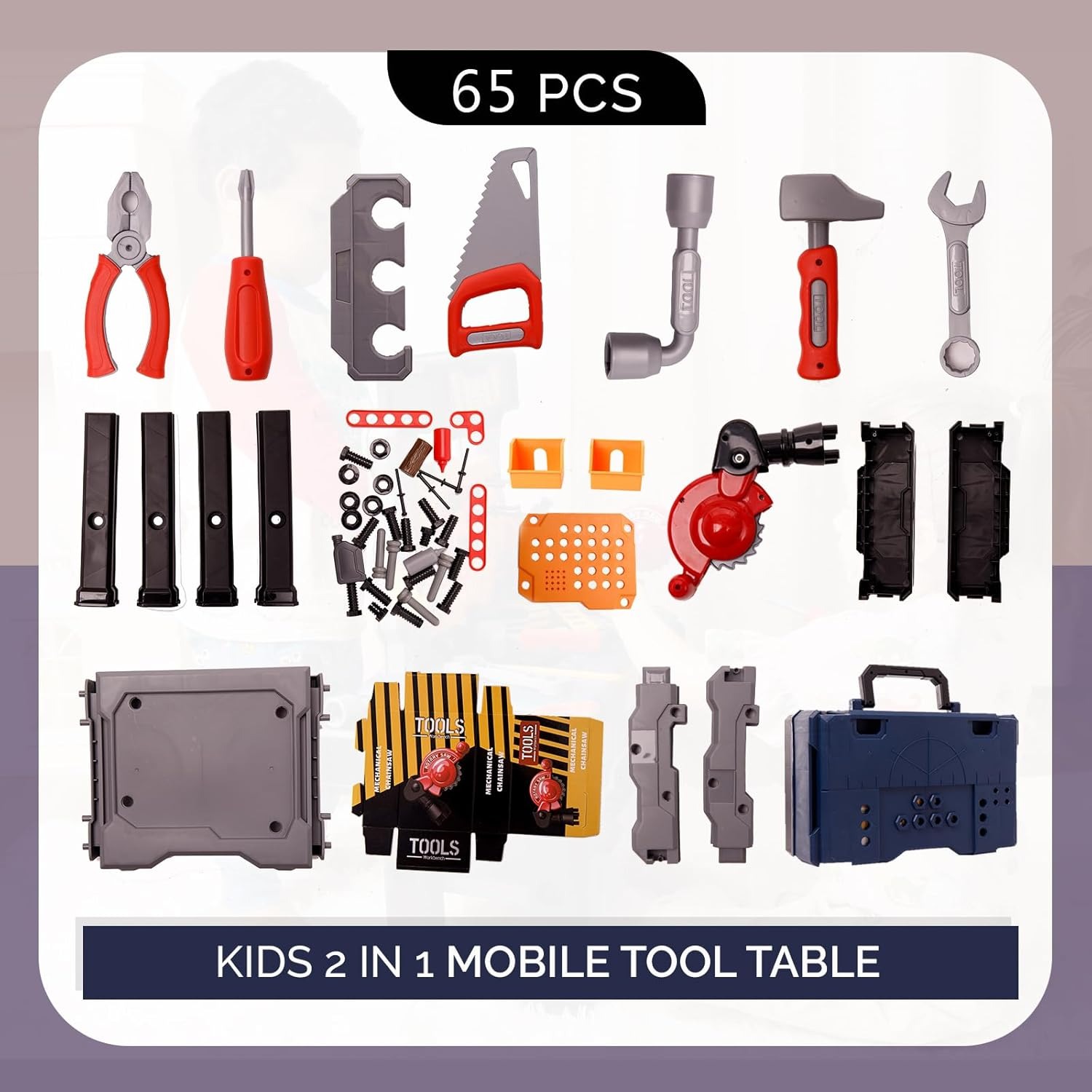 65PCS Set di panche per attrez - Tools Workshop For Kids recensione e prezzo